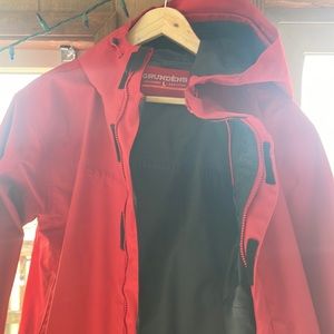 Grundens Red raincoat NWOT
